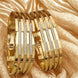 Gold-Toned Linear Cut AD Bracelets for Women – Stylish Design