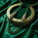 Emerald Green Beads Long Necklace Set