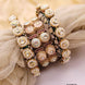 Golden Multi-Stone Bridal Chuda Bangles Set with Pearl Detailing