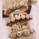 Royal Bridal Chuda Bangles in Antique Gold with Elephant Motifs