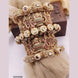 Antique Bridal Chuda Bangles with Lotus and Kundan Pearl Design