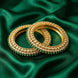 Royal Green Kundan Pearl Bangles Set for Women