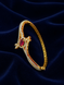 Gold & Red American Diamond Designer Bangle Bracelet