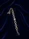 Silver-Toned American Diamond White Stone Bracelet for Women