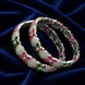 Pink & Green American Diamond Bangles for Women