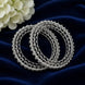 Silver American Diamond Openwork Bangles for Women