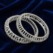 Silver American Diamond Designer Bangles for Women