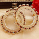 Gold & Multicolour Kundan Bridal Bangles with Pearls