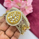 Gold & Silver Brass Kada Bracelet for Women with Pearls – Jouell Jewellery