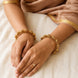 Gold-Tone Rajwadi Elephant Designer Bangles