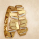 Elegant Golden Geometric Crystal Bracelets for Women & Girls