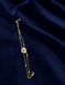 Gold-Toned Polki Style Pink Stone Bracelet for Women