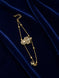 Gold-Toned White Stone Polki Bracelet for Women